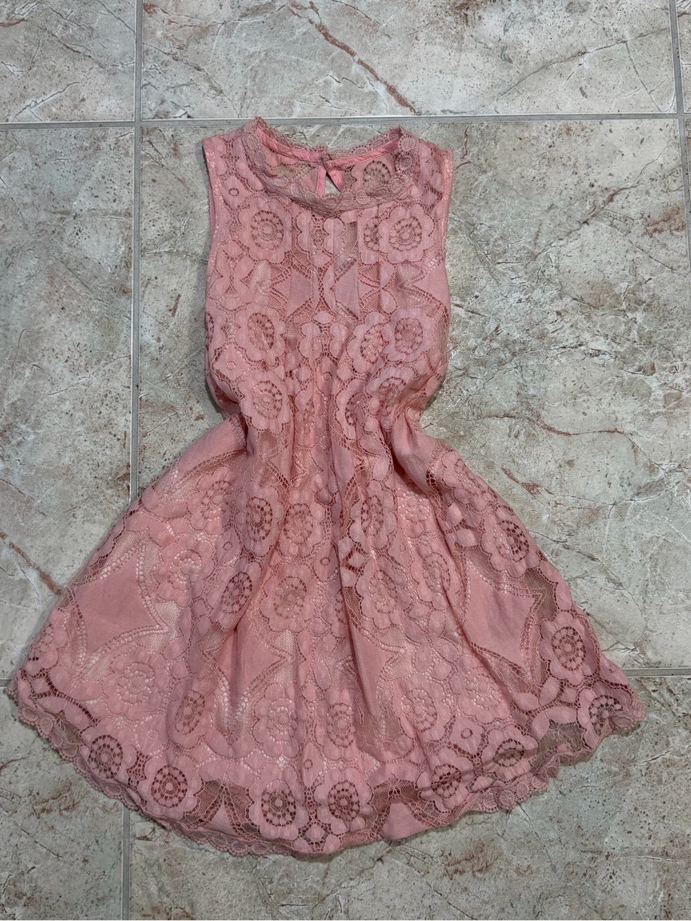 Coquette Lace Overlay Blouse - Pink